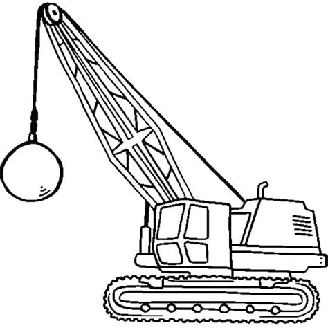 A giant drill to save charlie the crane ! Construction Crane Coloring Page at GetColorings.com ...