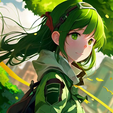 Anime Girl Green Pfp Anime Aesthetic Pfps For Discord Tiktok