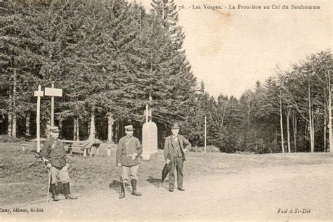 La Frontiére Au Col Du Bonhomme Vosges Carte Postale Postale Vosges