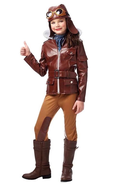 Amelia Earhart Large Childs Costume Br