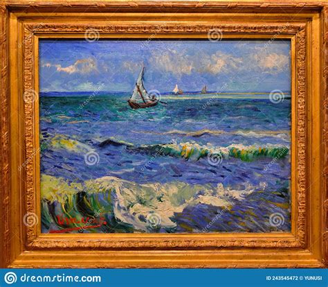 Van Gogh Seascape Near Les Saintes Editorial Photography Image Of