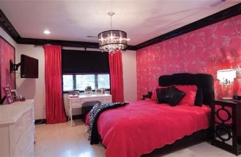 Black And Hot Pink Bedroom Room Ideas Pinterest