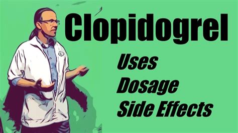 The main active ingredient or the main active ingredient or salt in ceruvin (75 mg) is clopidogrel. clopidogrel 75 mg uses dosage and side effects - YouTube