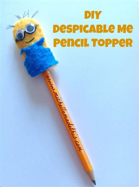 See more ideas about pencil toppers, diy pencil, crafts. michelle made this: DIY Despicable Me pencil topper