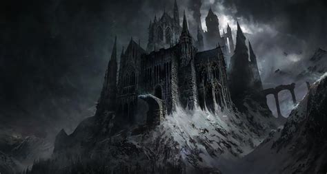 Dark Gothic Castle Fantasy Art Backiee