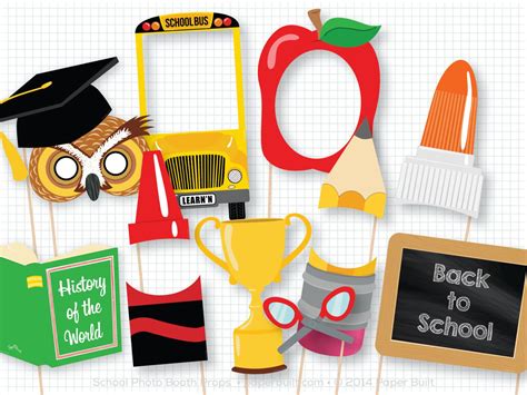 Back To School Photo Booth Props First Day Photobooth Props Etsy
