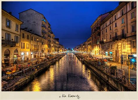 Along the darsena there is a weekly market held on saturdays, where mainly. The Navigli or Canals of Milan, Italy