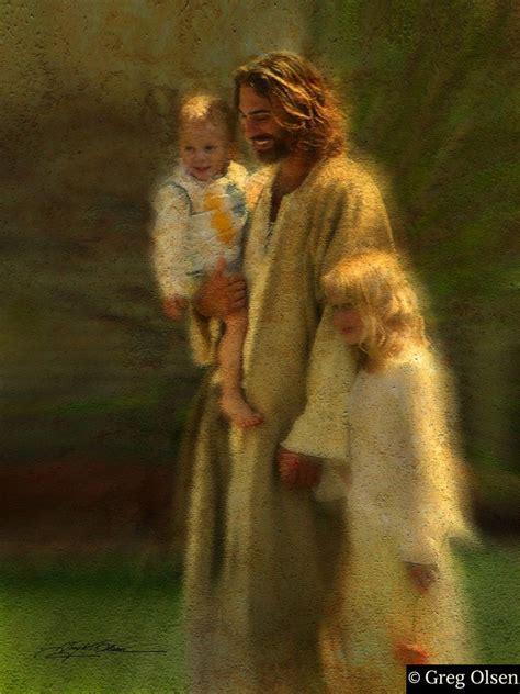 In The Arms Of His Love Greg Olsen Jesus Jesus Pictures Lds Art
