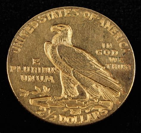 1908 250 Indian Head Quarter Eagle Gold Coin Pristine Auction