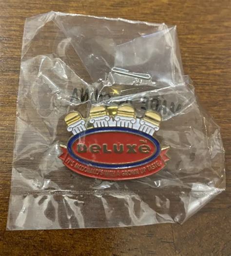 mcdonalds employee pin ~ deluxe it s mcdonalds with a grown up taste 5 00 picclick
