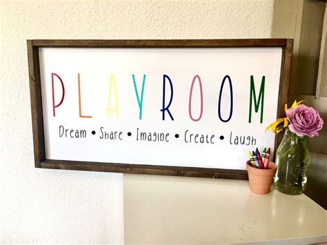 Playroom Sign Kids Activity Room Sign Personalized Sign Playroom