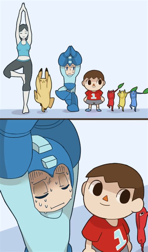 Smash Bros Villager And Mega Man Smash Bros Funny Nintendo Super