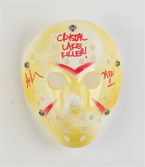 Ari Lehman Signed Jason Friday The 13th Hockey Mask Inscribed