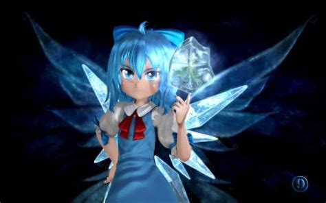 Frozen Fun Cirno Cg Wing Anime Touhou Hot Anime Girl Realistic