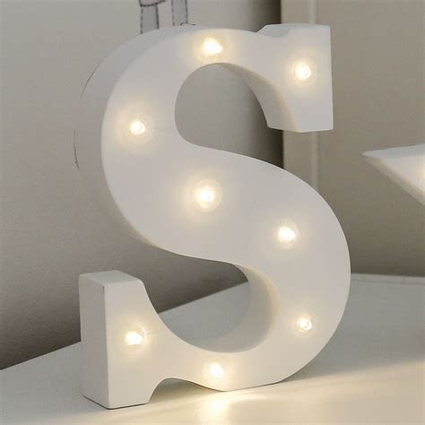 Alphabet A Z Marquee Battery Light Up Circus Letter Warm White Leds