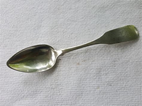 Sterling Silver Serving Spoon With U Triangle H Mark Collectors Weekly