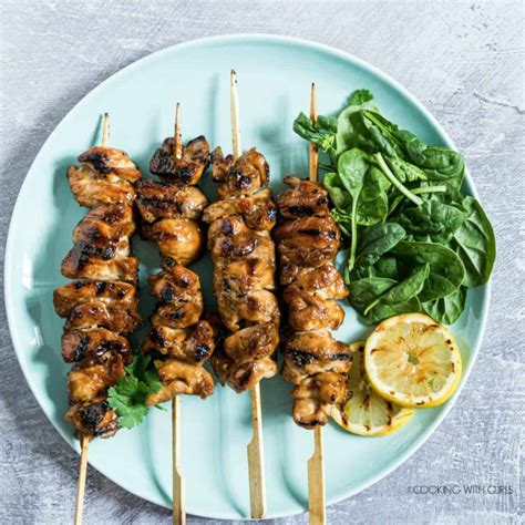 How long to cook chicken thighs on bbq grill. Grilled Chicken Skewers - Cooking With Curls