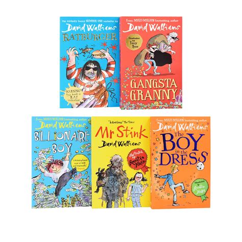 The World Of David Walliams 5 Books Children Collection Box Set Ages