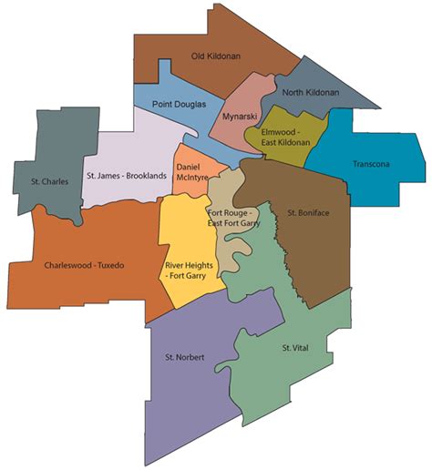City Council Ward Map Winnipeg Election
