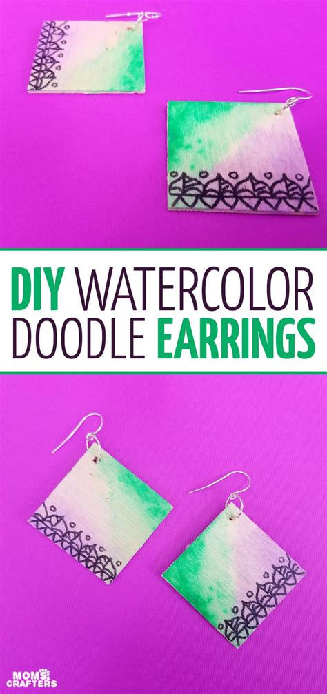 Make These Beautiful Watercolor Earrings Making Jewelry For Beginners