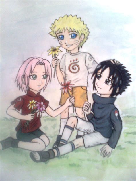 Young Sasuke Naruto Sakura Naruto Shippuuden Fan Art 27396801 Fanpop
