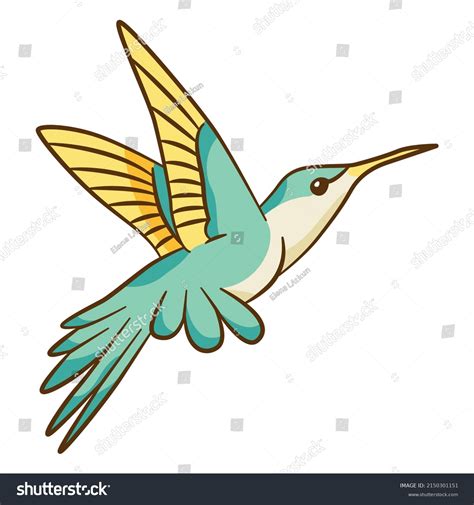 Hummingbird Cartoon High Quality Vector Stock Vector Royalty Free