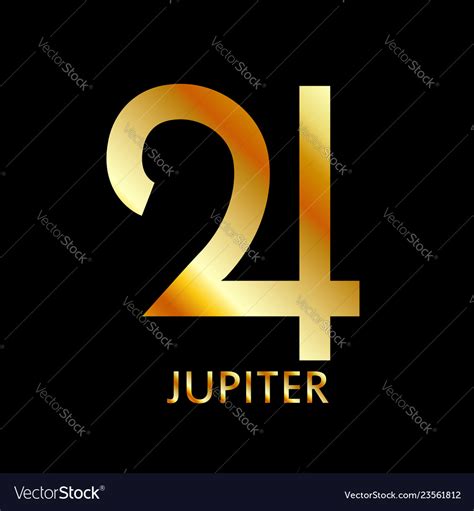 Zodiac And Astrology Symbol Of The Planet Jupiter Vector Image