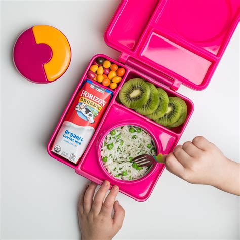 Omiebox Kids Thermos Insulated Bento Box Pink Berry At Mighty Ape