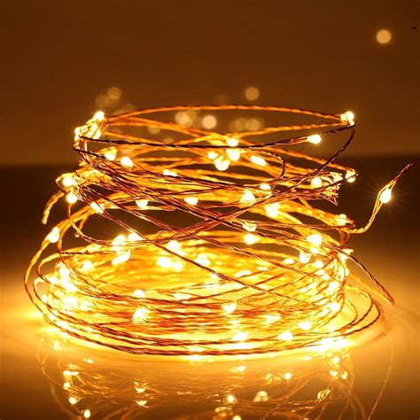 Cute Led String Lights10m 5v Usb 100 Leds Silver Copper Wire Led