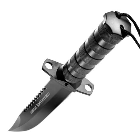 Wenn sie sich in einer unerwarteten unerwarteten survival situation wiederfinden, gibt es hier die besten survival messer tips: Haller Survival Messer Jungle Adventurer schwarz mit ...