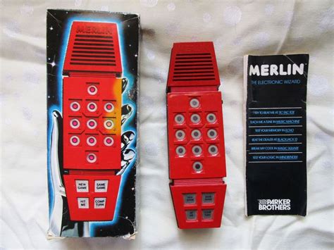 Vintage Merlin Electronic Handheld Game Parker Brothers Box