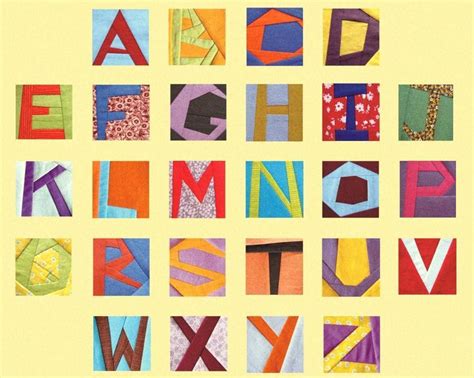 Alphabet Letters Paper Piecing Block 3 Craftsy Paper Piecing
