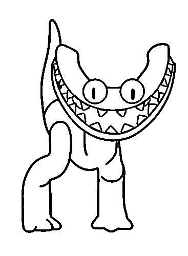 23 Free Printable Cyan Rainbow Friends Coloring Pages