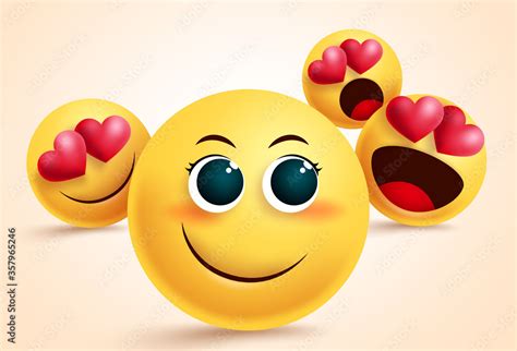 Smiley Emoji Love Suitor Vector Design Pretty Emoji With Suitors And