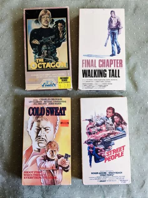 STREET PEOPLE OCTAGON Walking Tall Final Chapter Vintage VHS Lot Of Bronson PicClick CA
