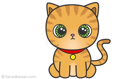 How To Draw Cat For Kids Learn How To Draw Cute Cat Step