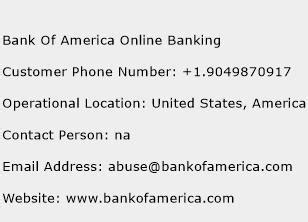 You can reset your online banking credentials by clicking forgot user id or forgot password on the login screen. Bank Of America Online Banking Contact Number | Bank Of ...