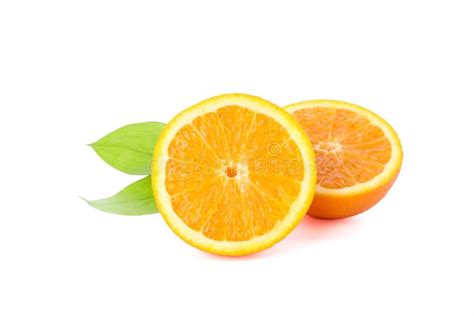 Orange Halves Fruit Close Up Stock Image Image Of Food Branch