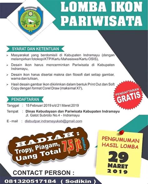 Tanda tangan (tanda tangan yang disertakan yaitu dari sekretaris, ketua oleh sebab itu, pada bagian ini penyusun proposal harus bisa memotivasi calon penyandang dana, donatur, sponsor. Poster Wisata Indramayu - Tempat Wisata Indonesia