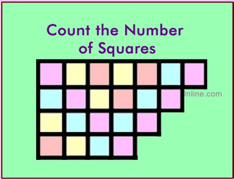 How many squares puzzle answer 51. Picture Riddle: Count the Number of Squares ...
