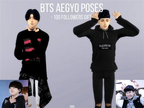 The Sims Resource Bts Aegyo Poses By Yoru • Sims 4 Downloads
