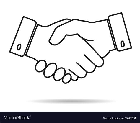 Handshake Icon Royalty Free Vector Image Vectorstock