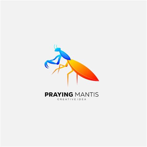 Premium Vector Praying Mantis Colorful Logo Template