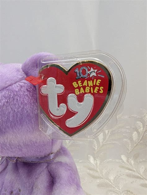 Ty Beanie Baby Yours Truly The Purple Bear 85 In Vintage Beanies