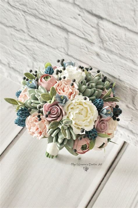 Maybe you would like to learn more about one of these? Dusty rose bouquet, Bouquet package, Artificial wedding ...