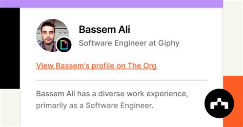 Bassem Ali Software Engineer At Giphy The Org