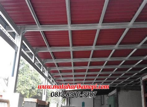 Baja ringan kanopi yang kami tawarkan harganya kompetitif dan terjangkau untuk konsumen.kami melayani pasang baja ringan kanopi untuk rumah, gedung dan perkantoran dengan menggunakan kanopi yang ramah lingkungan. Hasil Pemasangan Kanopi Baja Ringan Atap Go Green Merah di ...