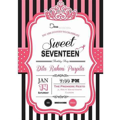 Undangan Sweet Seventeen