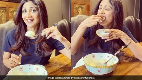 Shilpa Shettys Sunday Binge Was All About Hot Rasgullas Her Favourite Indian Dessert Ndtv Food
