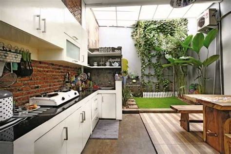 model dapur semi terbuka minimalis minimalist kitchen design